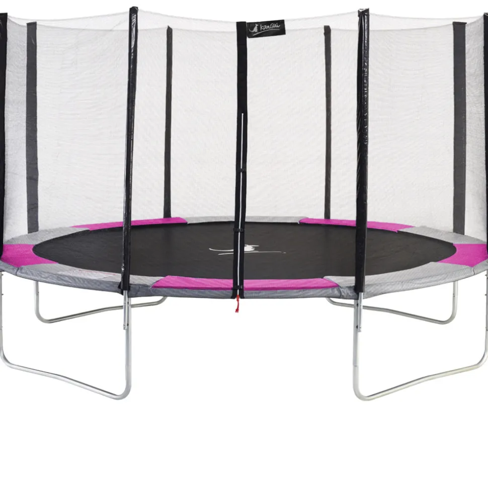 KANGUI - Kangui - trampoline rond ø430cm avec filet de sécurité - ralli 430