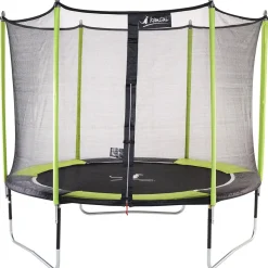 KANGUI - Kangui - trampoline de jardin 305 cm + filet de sécurité jumpi vert/noir 300