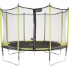 KANGUI - Kangui - trampoline de jardin 365 cm + filet de sécurité jumpi vert/noir 360