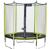 KANGUI - Kangui - trampoline de jardin 244 cm + filet de sécurité jumpi vert/noir 250