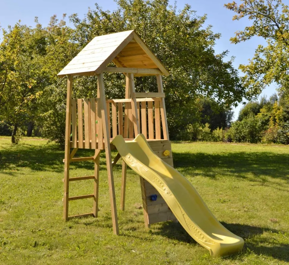 KANGUI - Kangui tour de jeux en bois wiki - toboggan, mur d'escalade, cabane, échelle