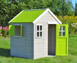 KANGUI - Maison de jardin enfant extérieur - cabane en bois avec plancher - toit étanche