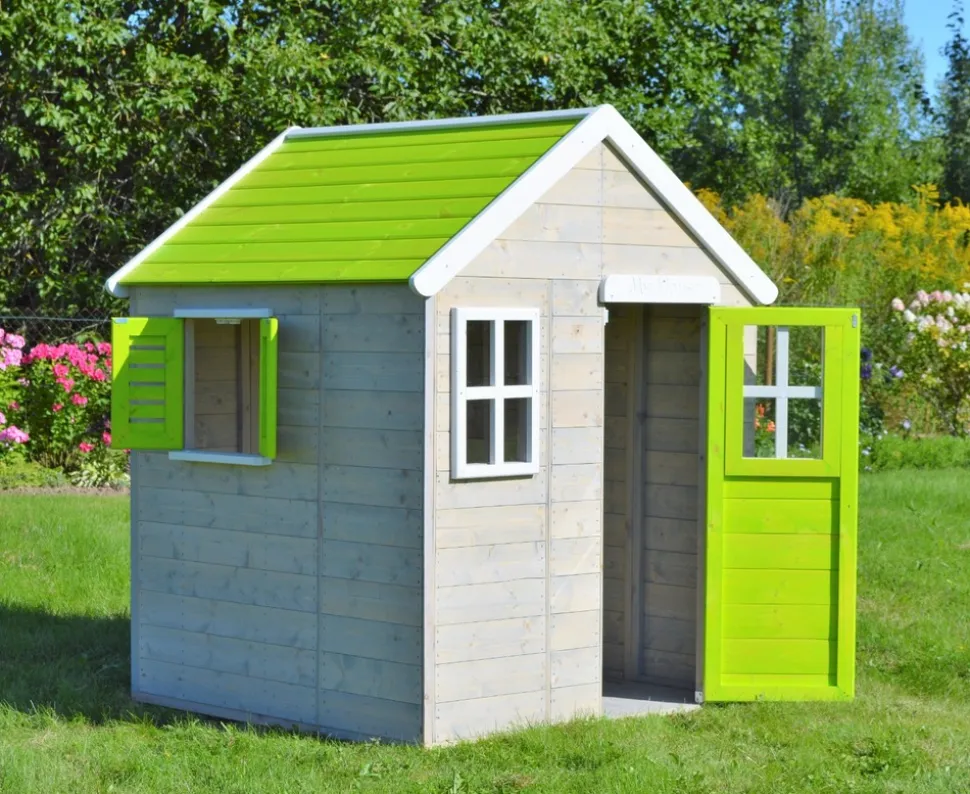 KANGUI - Maison de jardin enfant extérieur - cabane en bois avec plancher - toit étanche