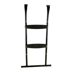KANGUI - Trampoline de jardin 305 cm + filet de sécurité + échelle jumpi taupe/vert 300
