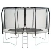KANGUI - Trampoline de jardin rond ø426cm avec filet de sécurité + échelle - fabrication