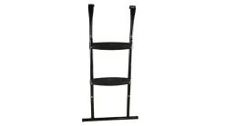 KANGUI - Trampoline de jardin 244 cm + filet de sécurité + échelle jumpi taupe/vert 250
