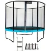 KANGUI - Trampoline de jardin rond 305 cm + filet de sécurité + échelle + kit ancrage | p