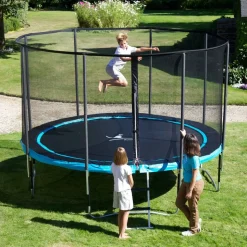 KANGUI - Trampoline de jardin rond 305 cm + filet de sécurité + échelle + kit ancrage | p