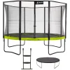 KANGUI - Trampoline de jardin rond 430 cm + filet de sécurité + échelle + bâche de protec