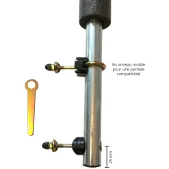 KANGUI - Un poteau de filet de sécurité ø32mm pour trampolines (longeur 212 cm)