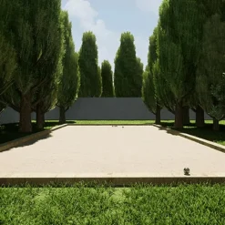 KING MATERIAUX - Kit finition terrain de pétanque jaune 50m²