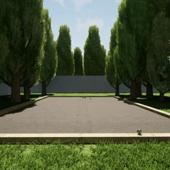 KING MATERIAUX - Kit finition terrain de pétanque gris 75m²