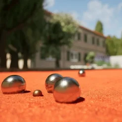 KING MATERIAUX - Kit finition terrain de pétanque rouge 25m²