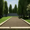 KING MATERIAUX - Kit terrain de pétanque gris 25m²