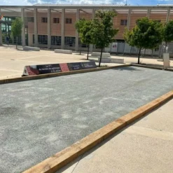 KING MATERIAUX - Kit terrain de pétanque gris 75m²