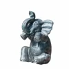 KING MATERIAUX - Statue éléphant gris assis 80cm