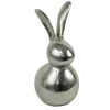 LA GRANDE PRAIRIE - Basil lapin décoratif argenté 13x10x23cm