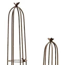 LA GRANDE PRAIRIE - Ensemble support plantes papillons 28x28x170cm