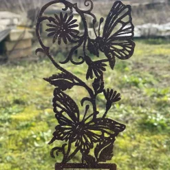 LA GRANDE PRAIRIE - Pique jardin fer marron 10x1x71cm