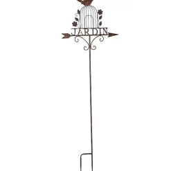 LA GRANDE PRAIRIE - Tuteur jardin fer marron 48x147cm