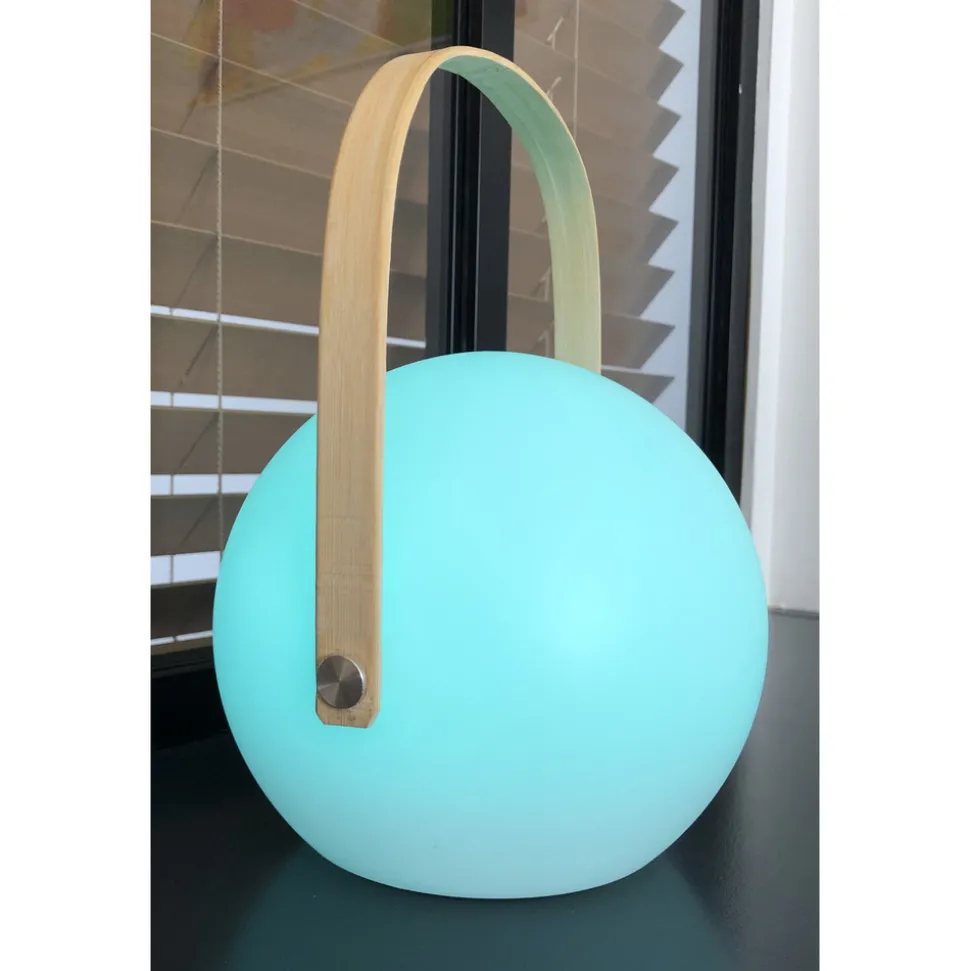 Lampe de table led ronde atom