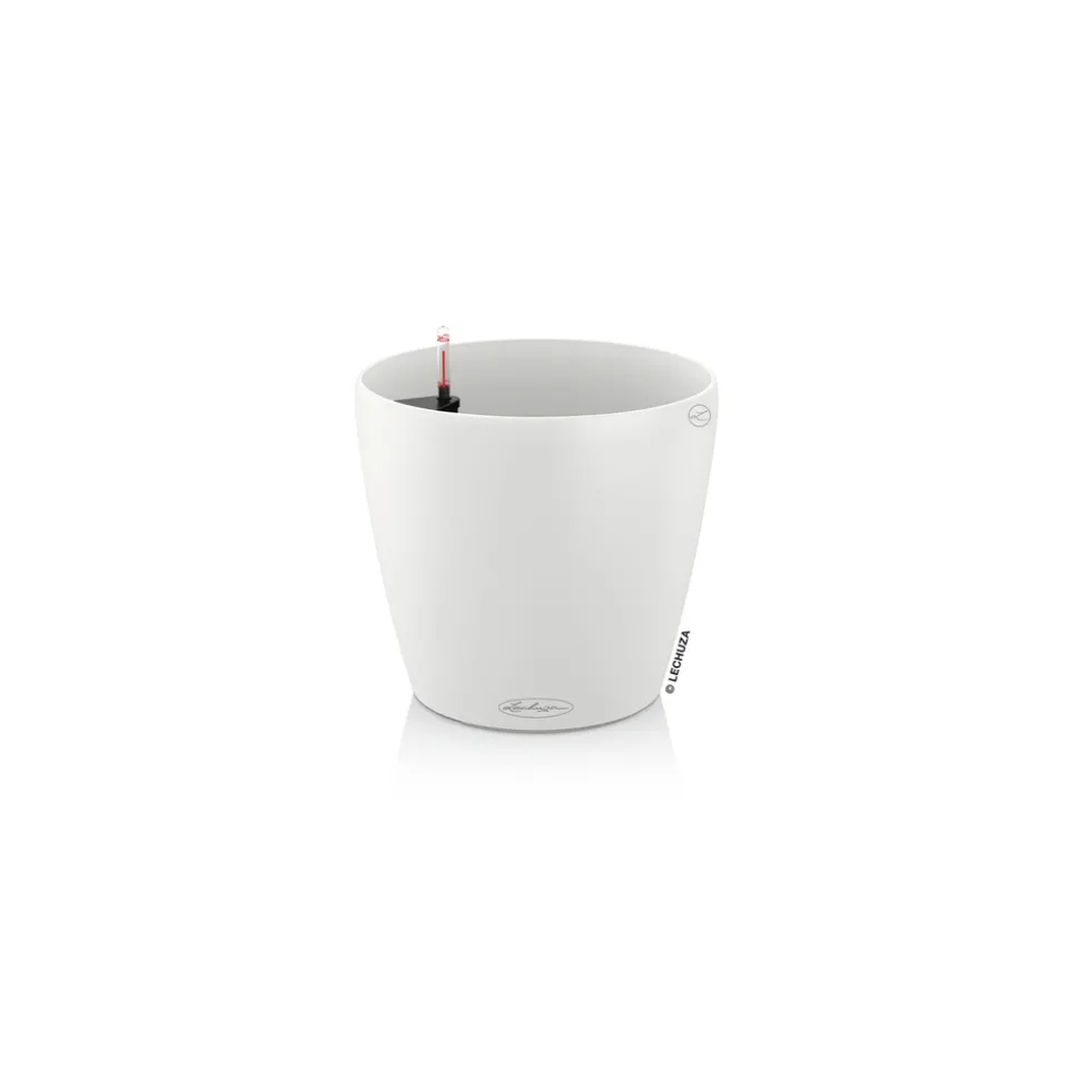 LECHUZA - Pot Classico Color, coloris blanc - D.13xH.12cm