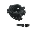 LEDMAXX - Guirlande guinguette 50m 50 douilles e27 professionnelle extensible ip65 exterieur