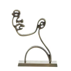 LIGHT AND LIVING - Silhouette sur pied face bronze 38x8x28cm