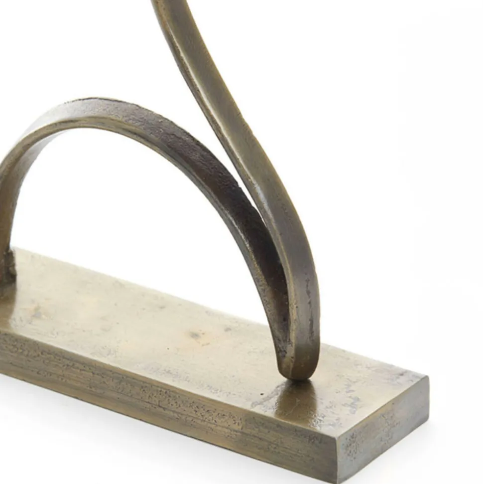 LIGHT AND LIVING - Silhouette sur pied face bronze 38x8x28cm