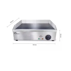 Little balance plancha électrique 2900w plaque inox 55x43cm - lb8568