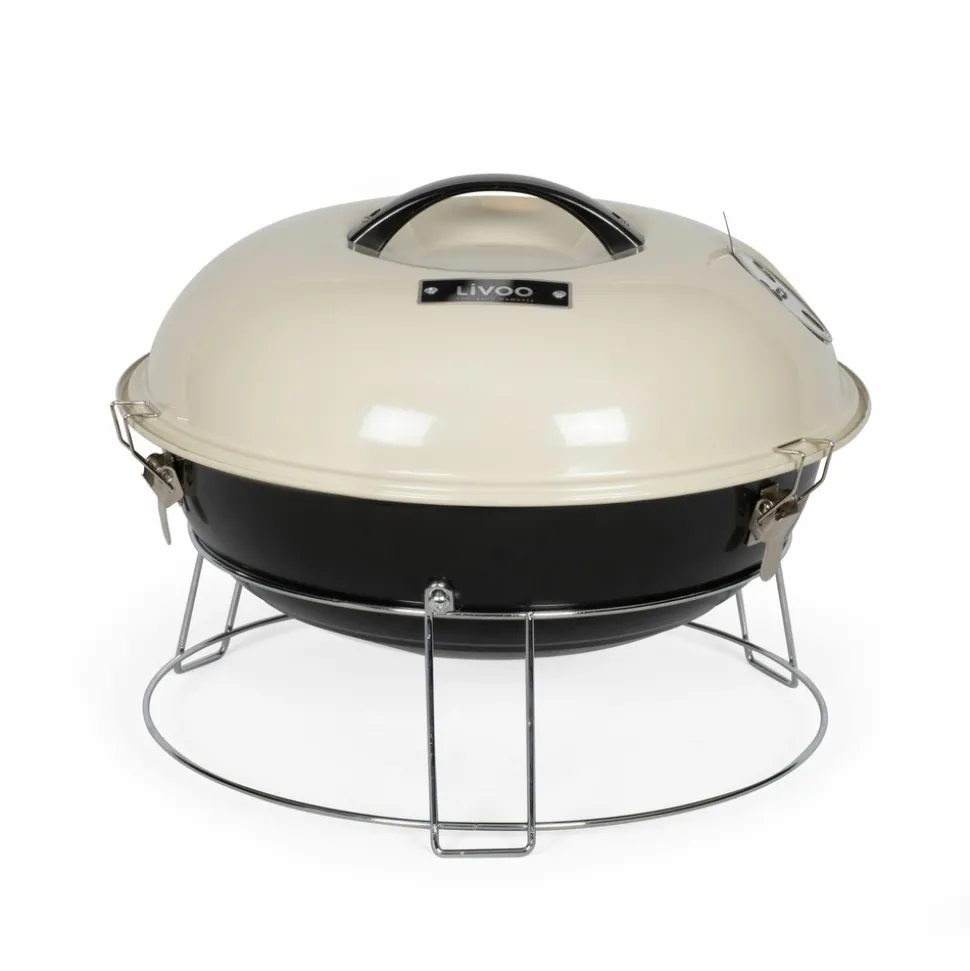 LIVOO - Livoo barbecue à charbon 38cm beige - doc301