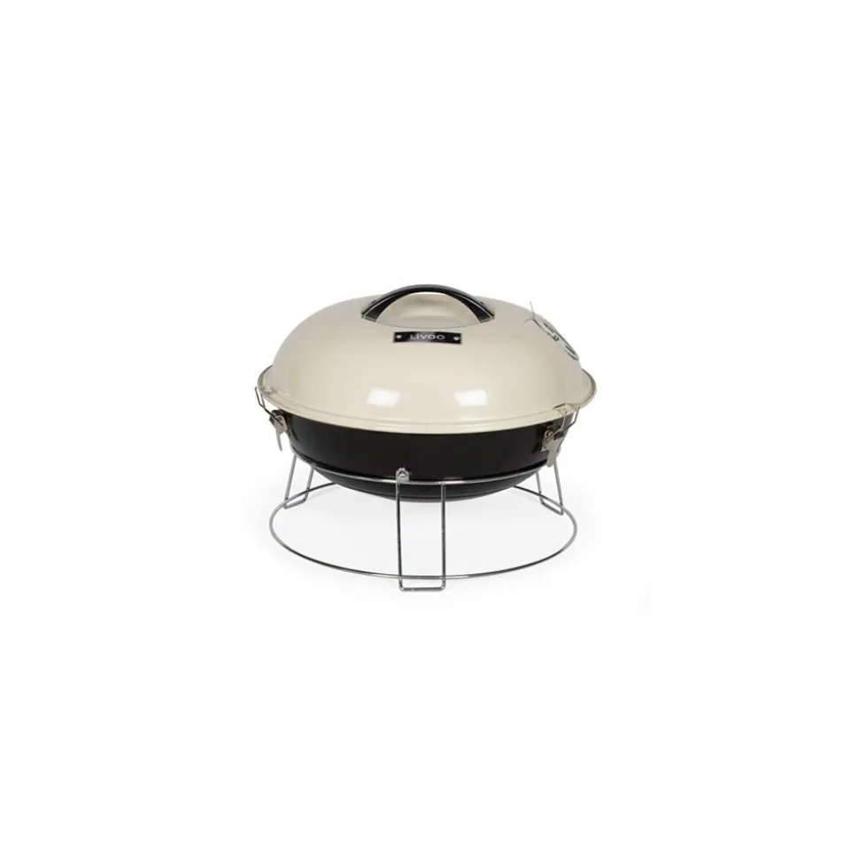 LIVOO - Livoo barbecue à charbon 38cm beige - doc301