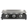 LIVOO - Livoo plancha gaz 7200w en métal noir - doc249