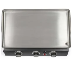 LIVOO - Livoo plancha gaz 7200w en métal noir - doc249