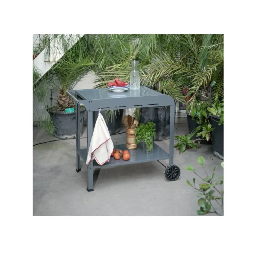 Livoo desserte gris 91.5x50.2x80cm - gs168g
