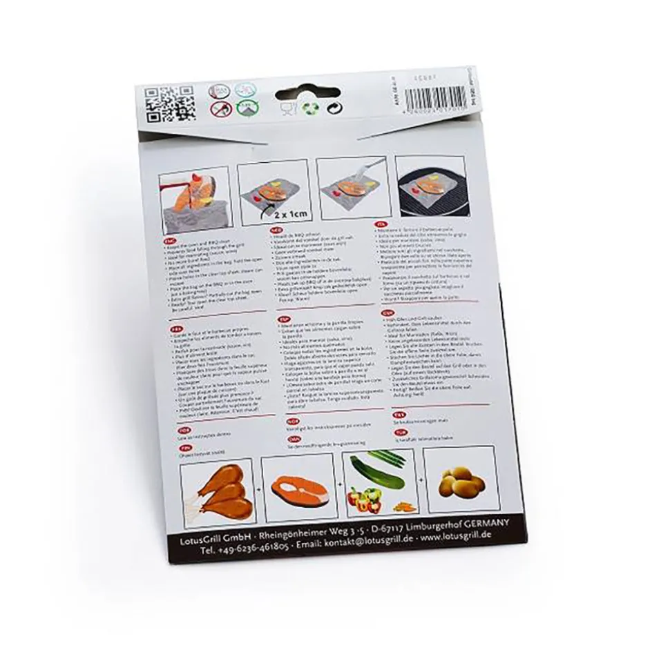 Lotusgrill 10 lots de 8 papillottes pour barbecue - lot10-gb-al-m