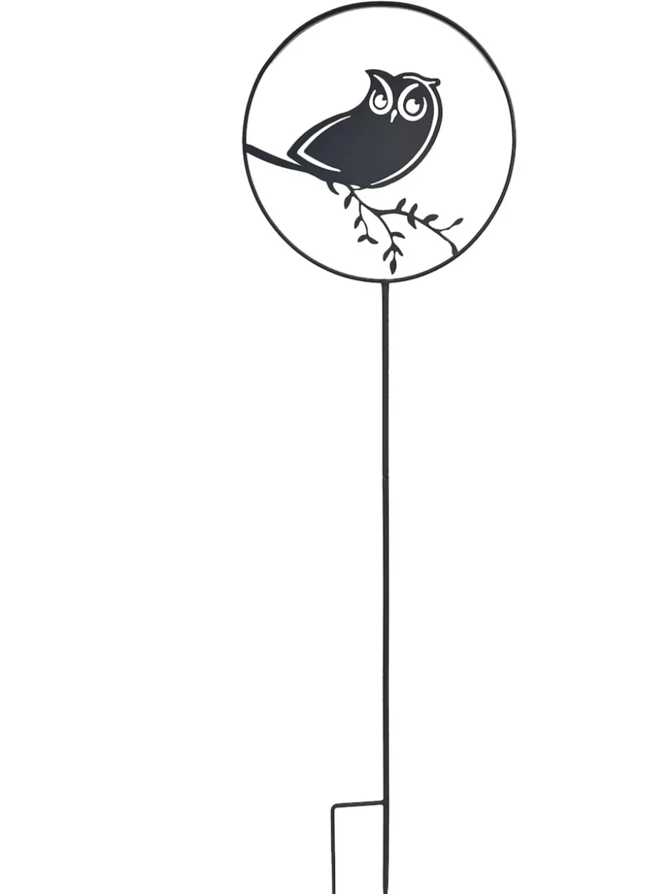 LOUIS MOULIN - Déco de jardin à piquer en forme de hibou - 35x122,5cm - anthracite