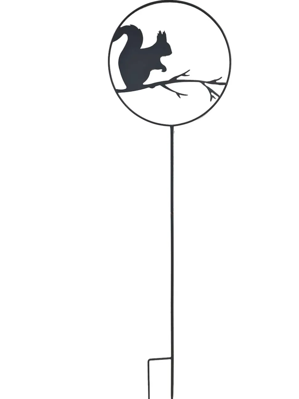 LOUIS MOULIN - Déco de jardin à piquer en forme d'ecureuil - 35x122,5cm - anthracite
