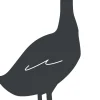 LOUIS MOULIN - Figurine à piquer oie - 50x34 cm - anthracite