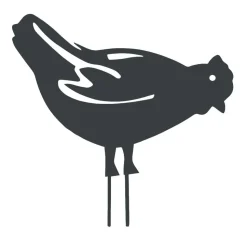 LOUIS MOULIN - Figurine à piquer poule - 28x39 cm - anthracite