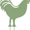 LOUIS MOULIN - Figurine à piquer coq - 42,5x42 cm - vert clair