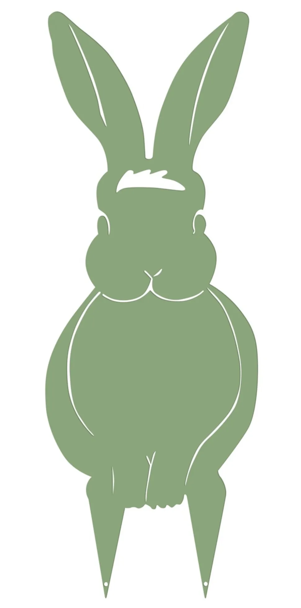 LOUIS MOULIN - Figurine à piquer en forme de lapin 17x43,5cm - vert pâle