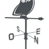 LOUIS MOULIN - Girouette hibou - 45x72,5 cm - anthracite