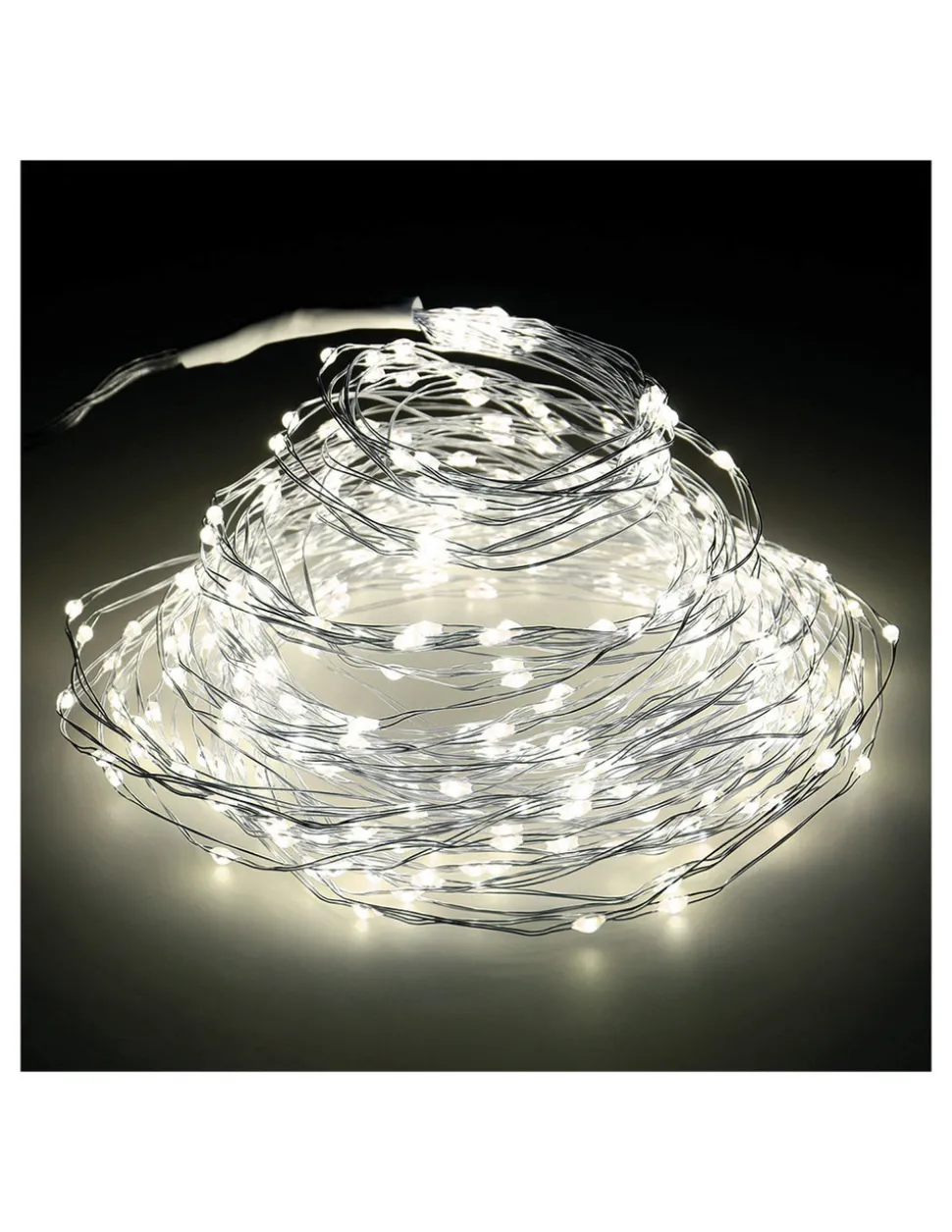LUMINEO - Guirlande micro led pour extérieur. Blanc lumière chaude, pour arbres de 180cm 6,8m (longueur)