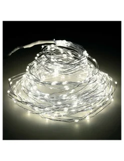 LUMINEO - Guirlande micro led pour extérieur. Blanc lumière chaude, pour arbres de 180cm 6,8m (longueur)