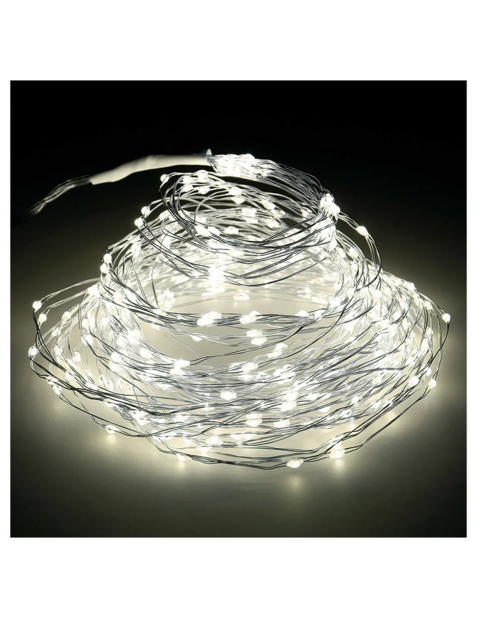 LUMINEO - Guirlande micro led pour extérieur. Blanc lumière chaude, pour arbres de 180cm 6,8m (longueur)