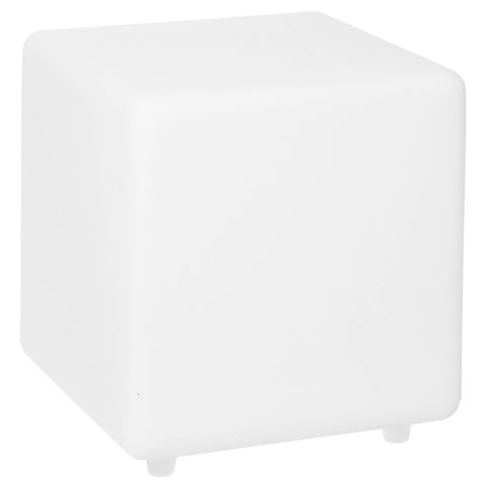 LUMISKY - Cube solaire lumineux multicolore casy blanc plastique h30cm