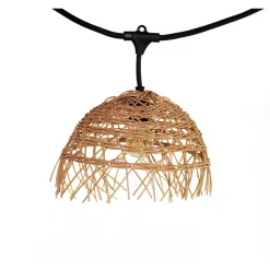 LUMISKY - Guirlande Hawaii Light 6 m avec 10 abat-jour effet paille