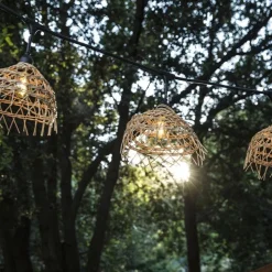 LUMISKY - Guirlande Hawaii Light 6 m avec 10 abat-jour effet paille