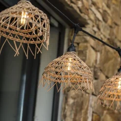 LUMISKY - Guirlande Hawaii Light 6 m avec 10 abat-jour effet paille